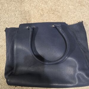 Sole Society Navy Blue Tote Bag